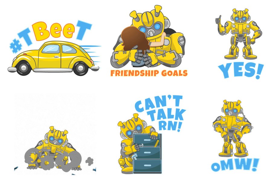 Bumblebee Movie Official Digital Sticker Set For IPhone And IPad  (4 of 5)